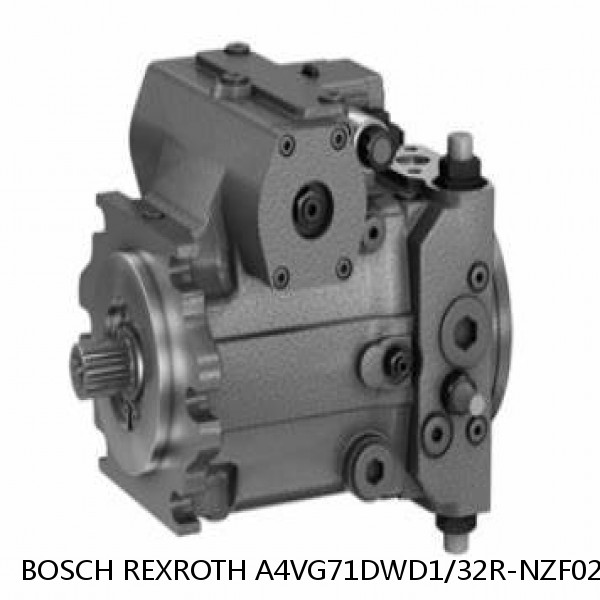 A4VG71DWD1/32R-NZF02F001F-S BOSCH REXROTH A4VG VARIABLE DISPLACEMENT PUMPS