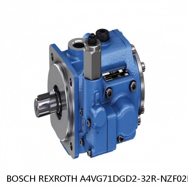A4VG71DGD2-32R-NZF02F011S BOSCH REXROTH A4VG VARIABLE DISPLACEMENT PUMPS