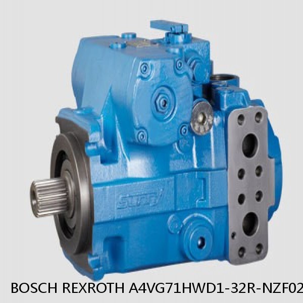 A4VG71HWD1-32R-NZF02F011S BOSCH REXROTH A4VG VARIABLE DISPLACEMENT PUMPS