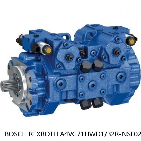 A4VG71HWD1/32R-NSF02F001S BOSCH REXROTH A4VG VARIABLE DISPLACEMENT PUMPS