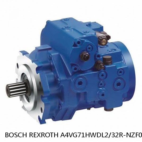 A4VG71HWDL2/32R-NZF02F021S-S BOSCH REXROTH A4VG VARIABLE DISPLACEMENT PUMPS