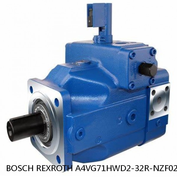A4VG71HWD2-32R-NZF02F001S BOSCH REXROTH A4VG VARIABLE DISPLACEMENT PUMPS